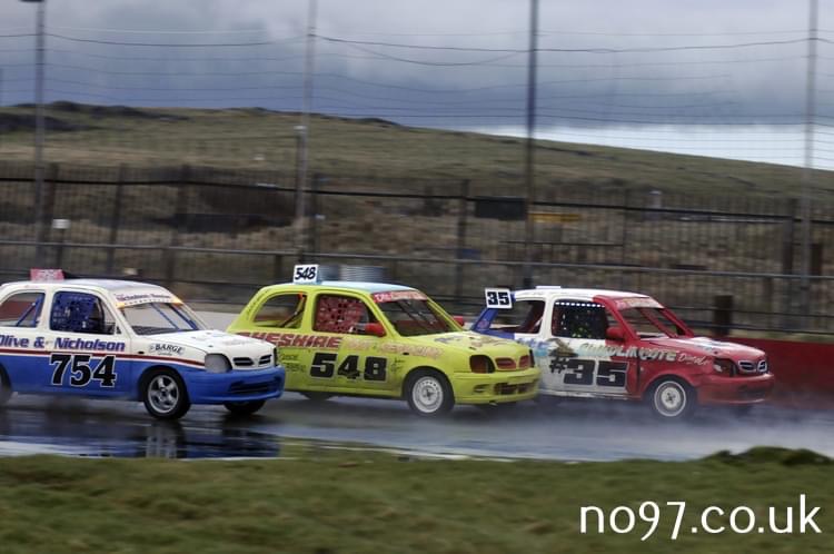 Stock cars racing