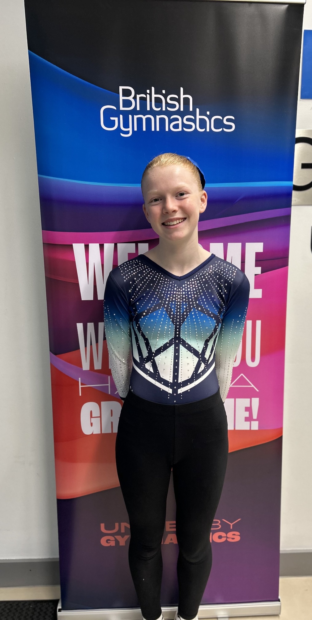 Photo of student at gymnastics competition