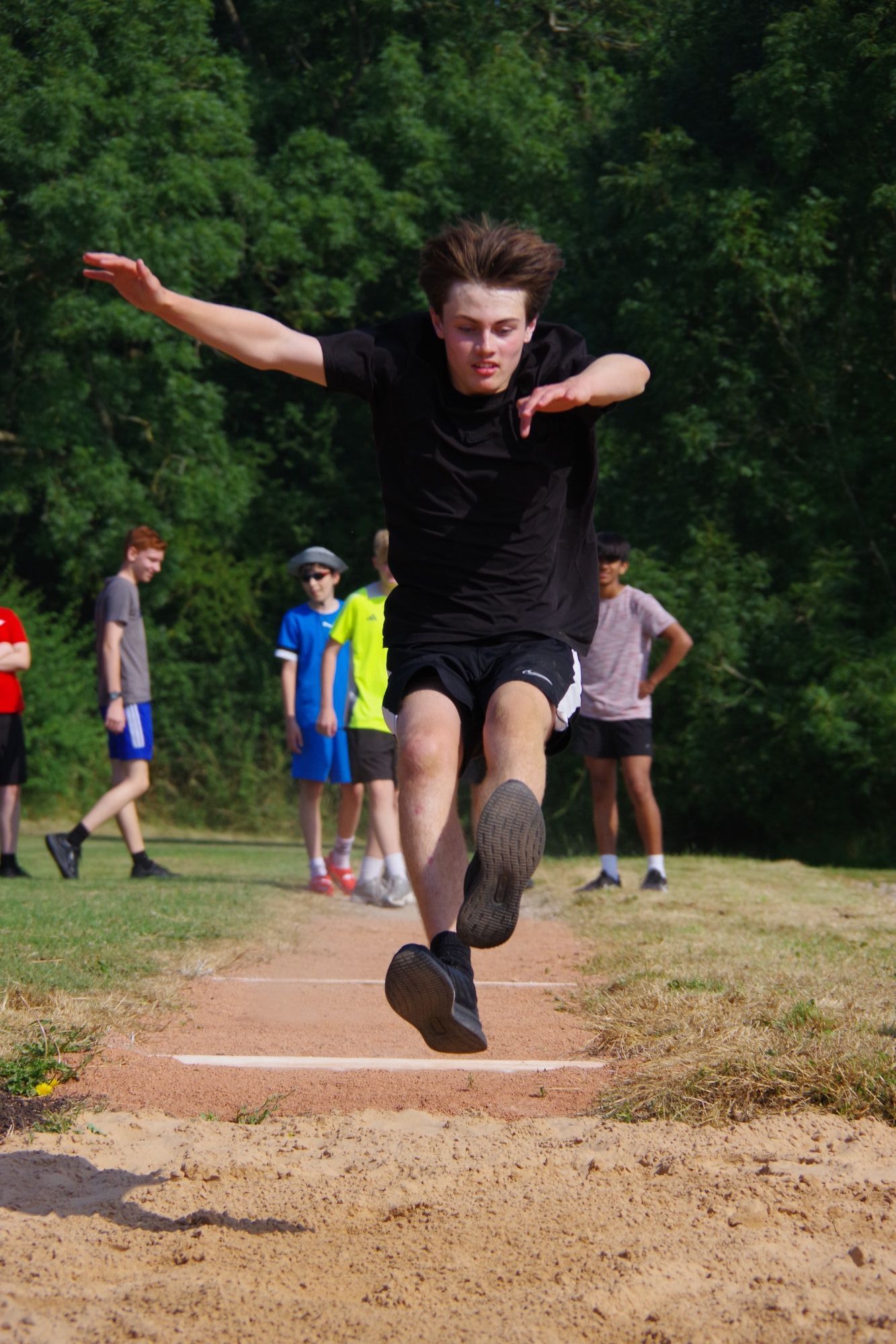 Student long jump
