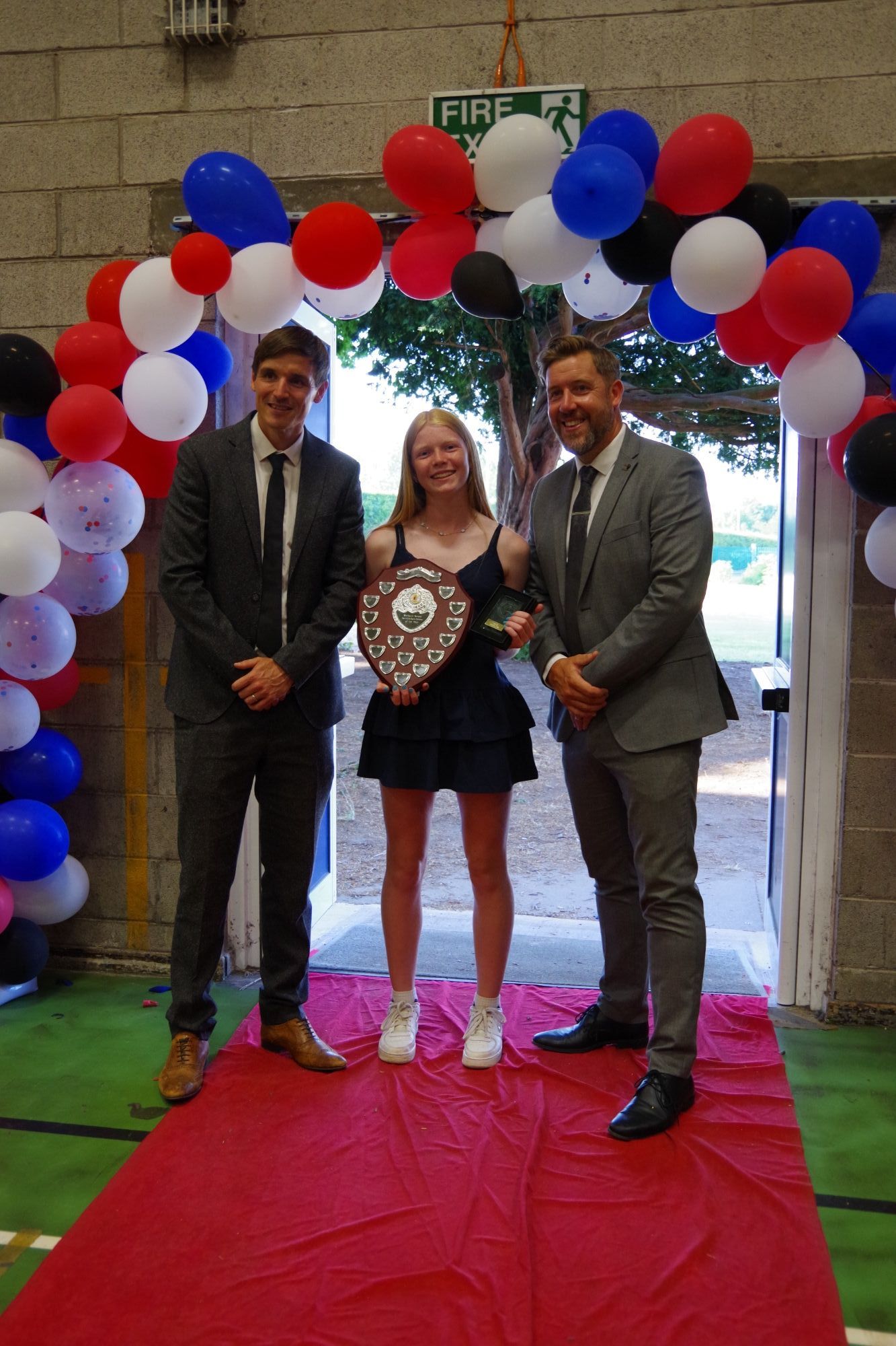 student with award