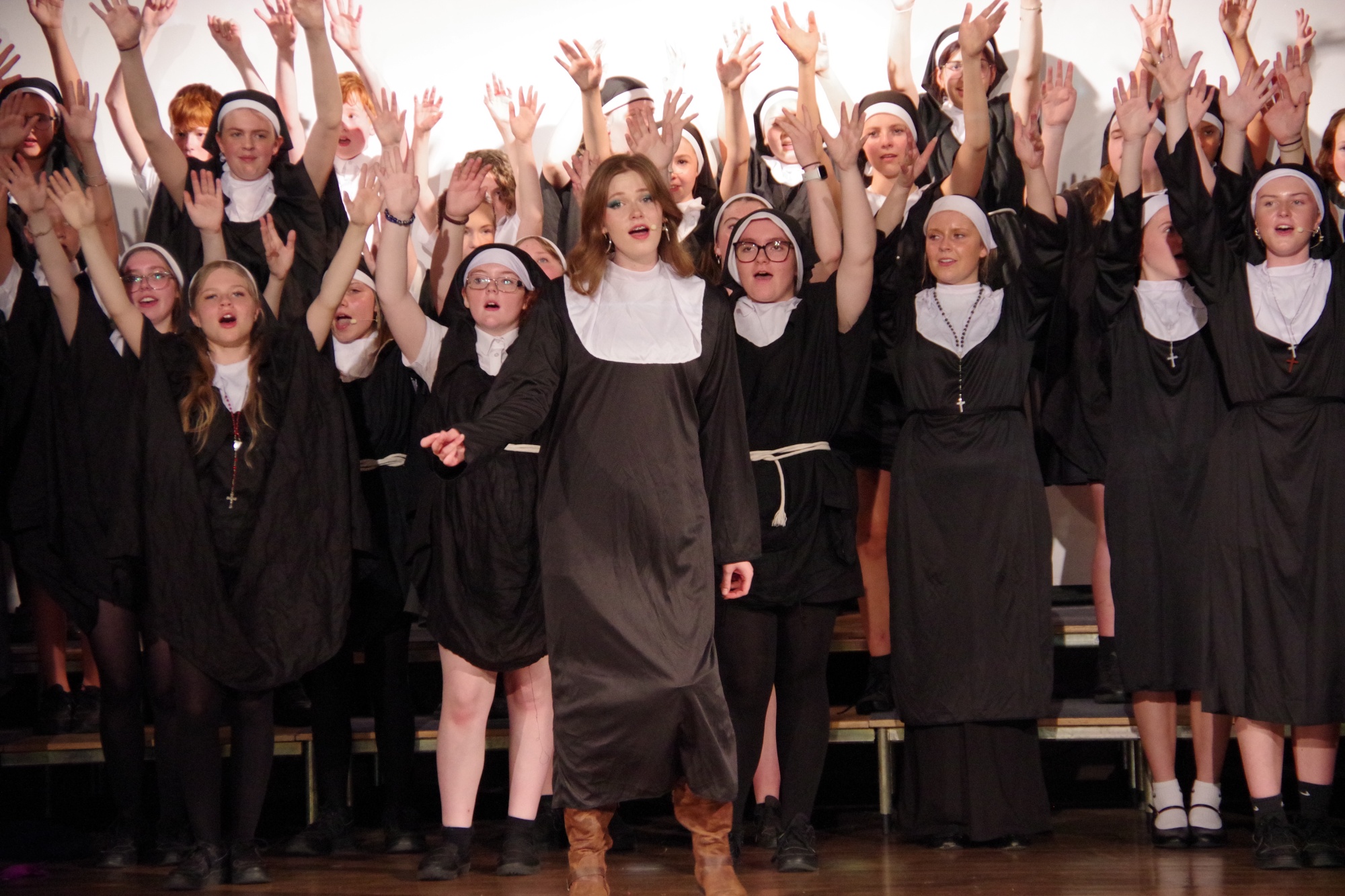 students performing