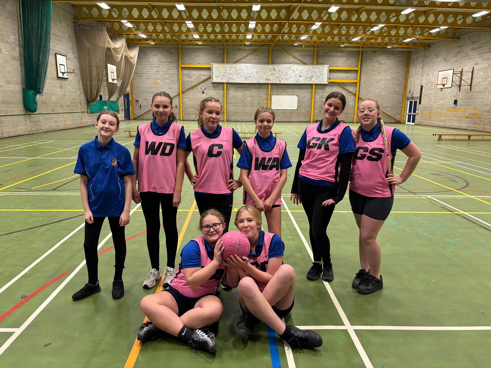 Photo of netball team