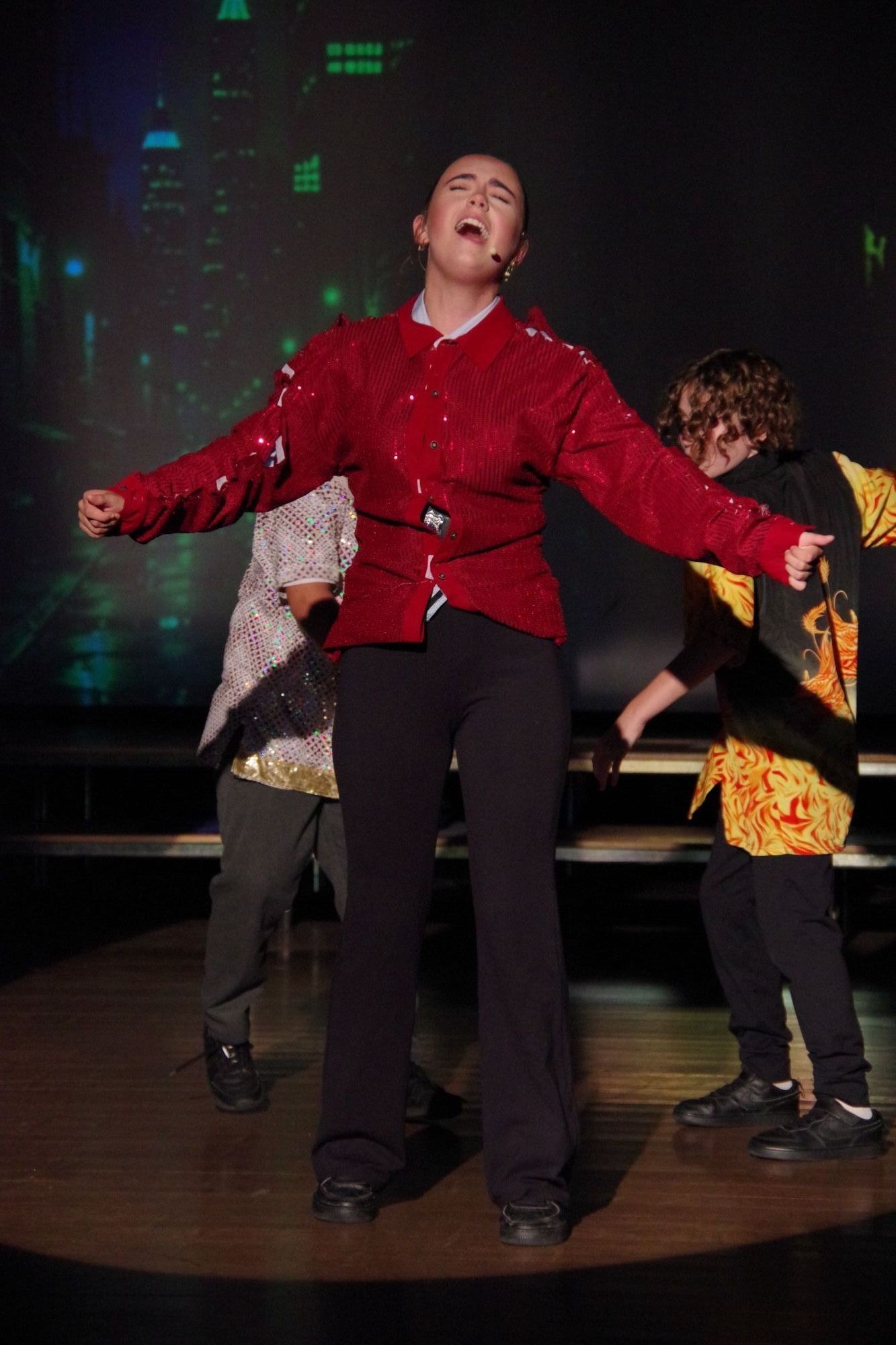 students performing