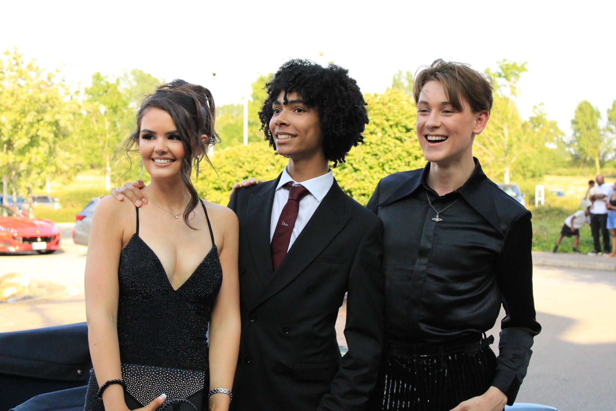 Students at prom