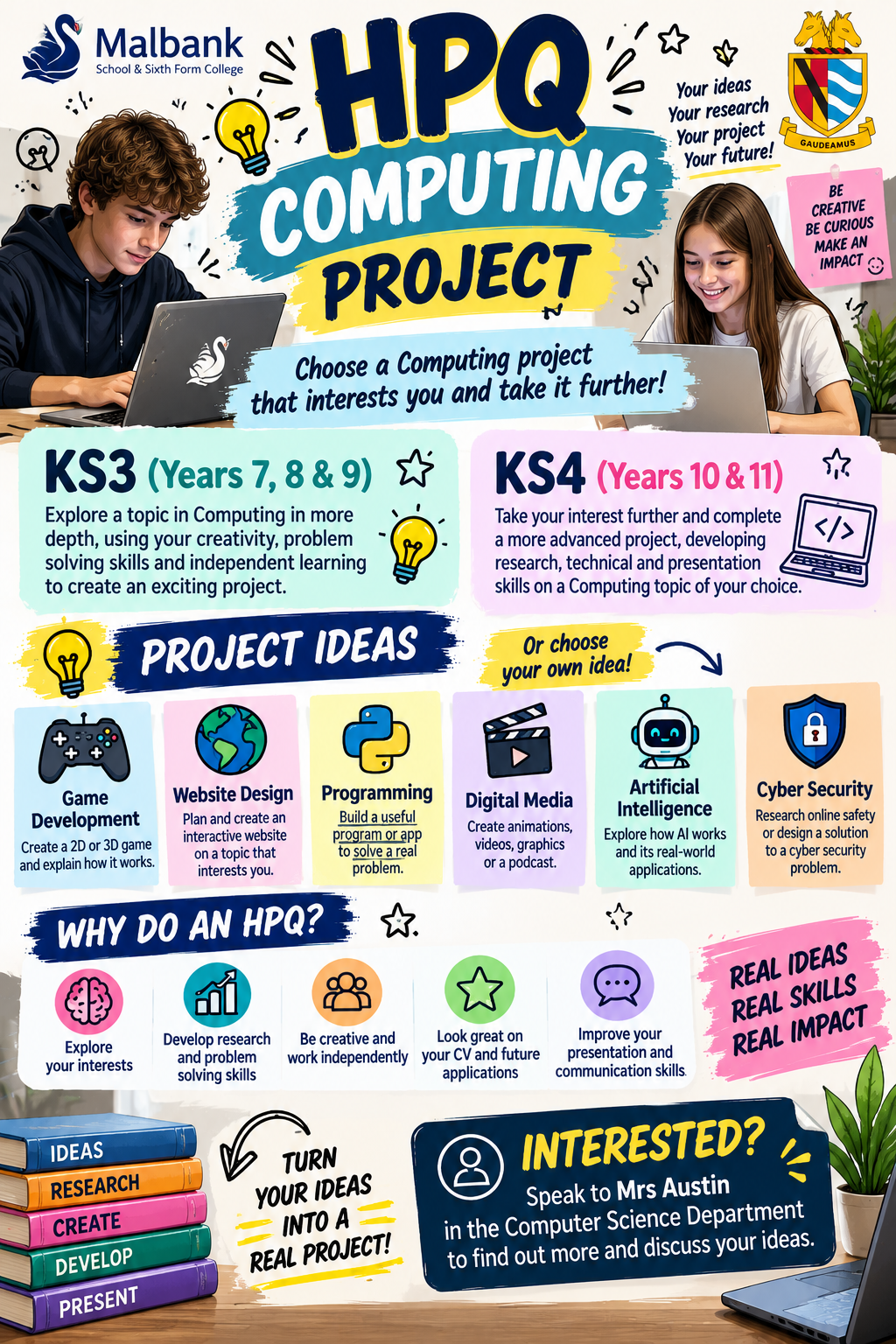 Poster advertising HPQ computing project