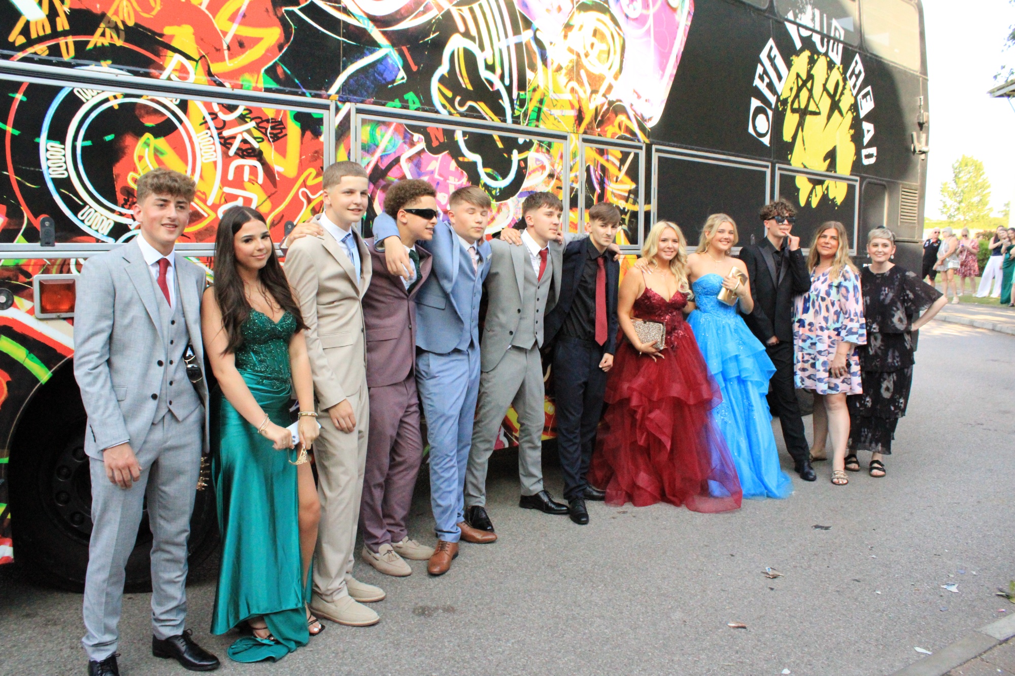 Students at prom