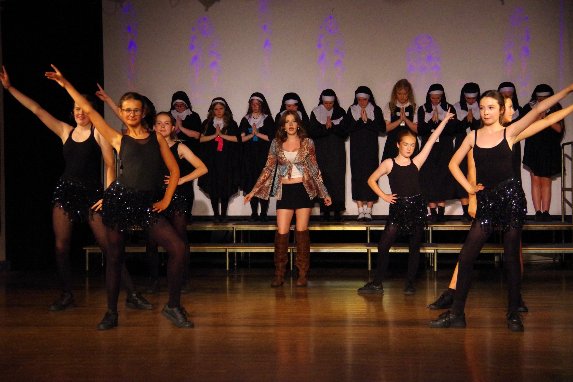 students performing
