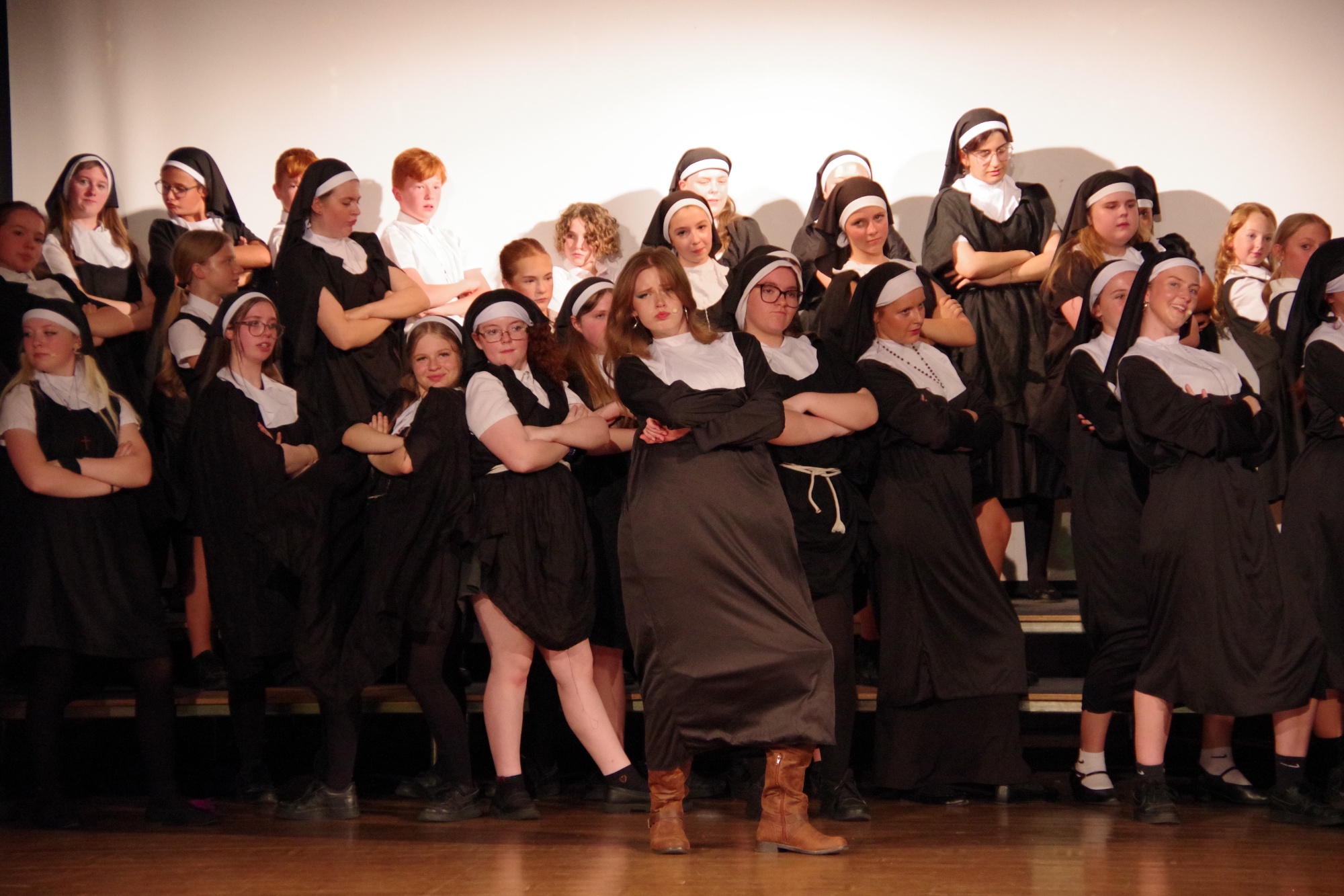 students performing