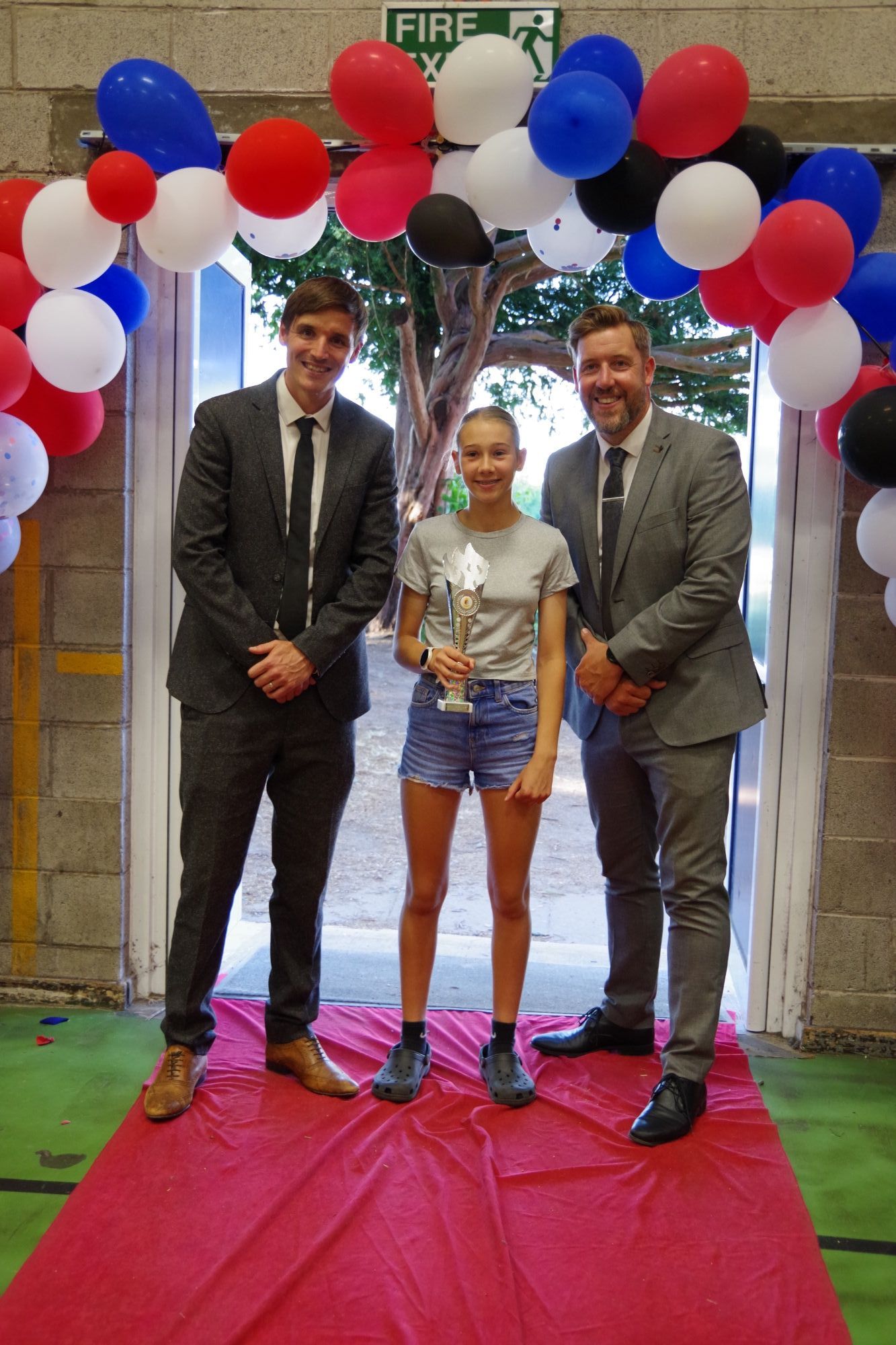 student with award
